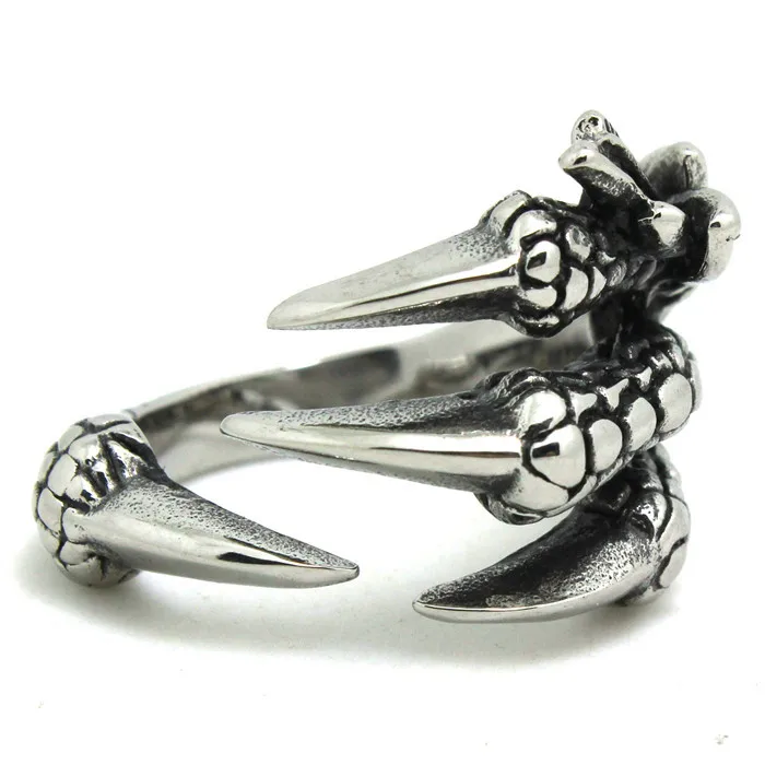 1pc najnovší dizajn pánsky chlapec Animal Eagle Cool Punk Style Claw Ring 316L z nehrdzavejúcej ocele Hot Predaj Hot Predaj