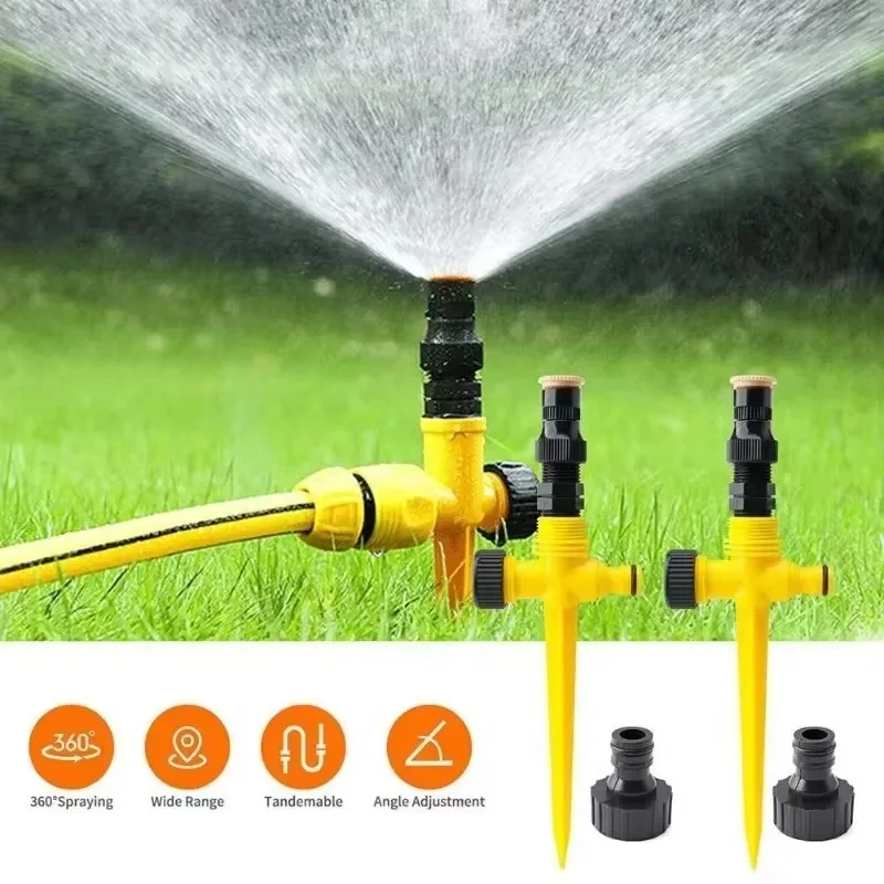 1pc nastaviteľný 360 stupňov postrekovač automatické zavlažovanie trávnikového zavlažovania v zemi zavlažovacie zariadenie Garten Water Sprinkler