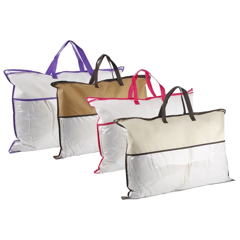 1pc netkané tote tašku Domov Textilný textil zipsu, ktorý je odolný vrecká na balenie vankúša na vankúš PVC PVC Priehľadná taška