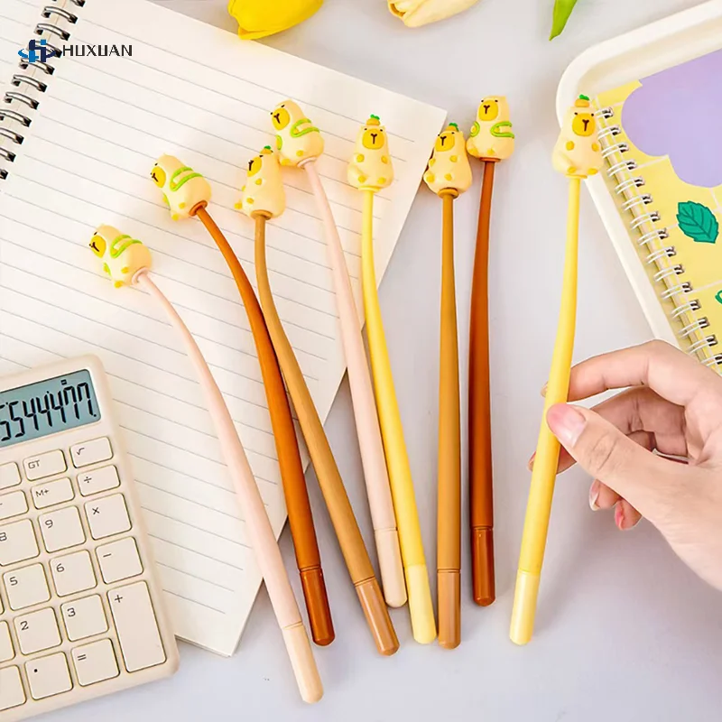 1PC náhodné roztomilé Capybara Ballpoint Pen Fashion neutrálne pero Kawaii Písanie perá kancelárske potreby Študentské kancelárske potreby