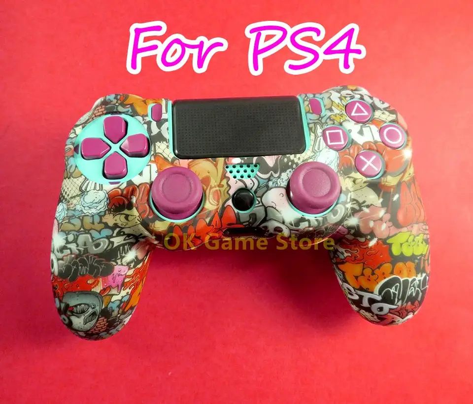 1pc/náhradný náhradný mäkký silikónový puzdro Ochranná pokožka pokrývajúca nekrytá puzdro pre Sony PlayStation PS4 PS4 PRO Game Controller