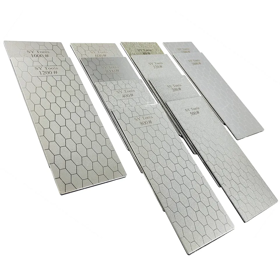 1pc nôž naostrenie kamennej kuchyne Kuchynská kuchyňa Knife Diamond Nôž s orezávačom s plástovým vzorom 80#-3000#
