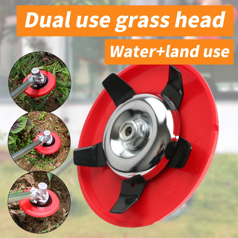 1pc oceľová trávnatá kosačka hlava okrúhla hrana burina Weeding hlava, rezanie elektrického buriny, Light Lawn Mewer Edge Lawn Tool pre dvor a záhradné buriny