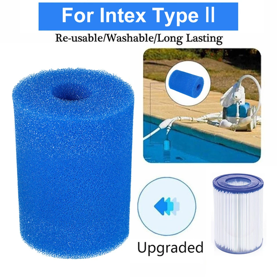 1pc opakovane použiteľná bio penová kúpalisko Filter Filter huba Dlhodobo sa ľahko čistí pre typ I/II/VI/V/D opakovane použiteľné kúpanie