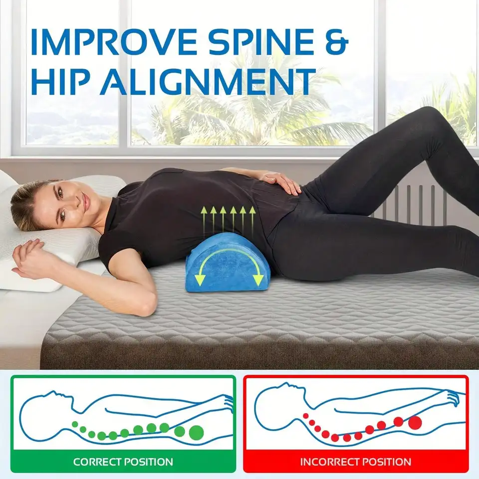 1pc ortopedický bočný vankúš na spanie - inovatívny pozičný pracovník s klipom pre podporu pása a tvarovanie materstva - Ultra -comforta