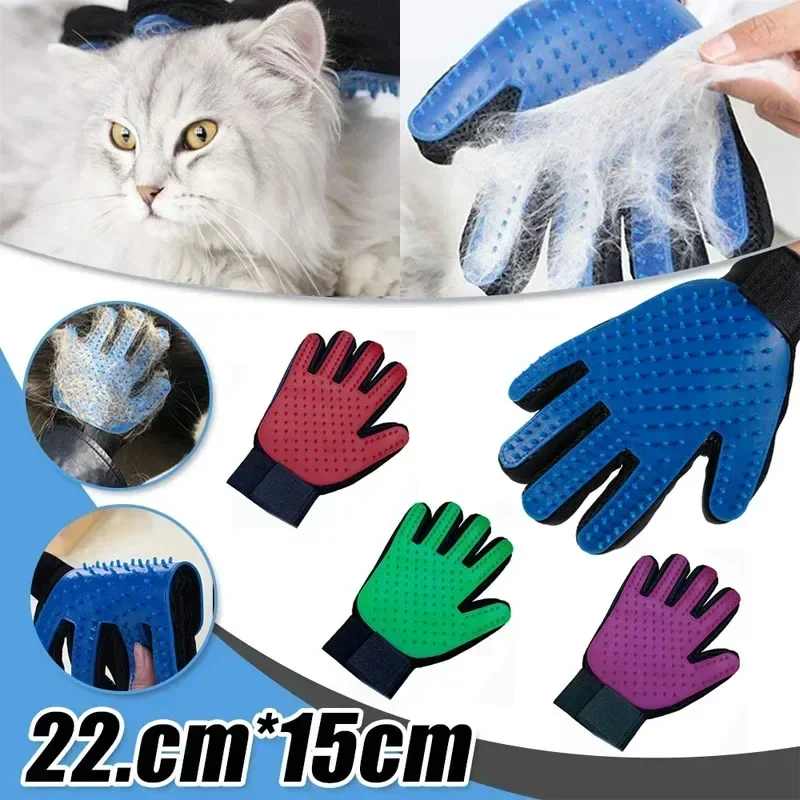 1PC Pet Cat and Dog Grooming Čistiace rukavice, depilačné rukavice, kúpanie zvierat, hrebeň psa Efektívne odstraňovanie zadnej masáže