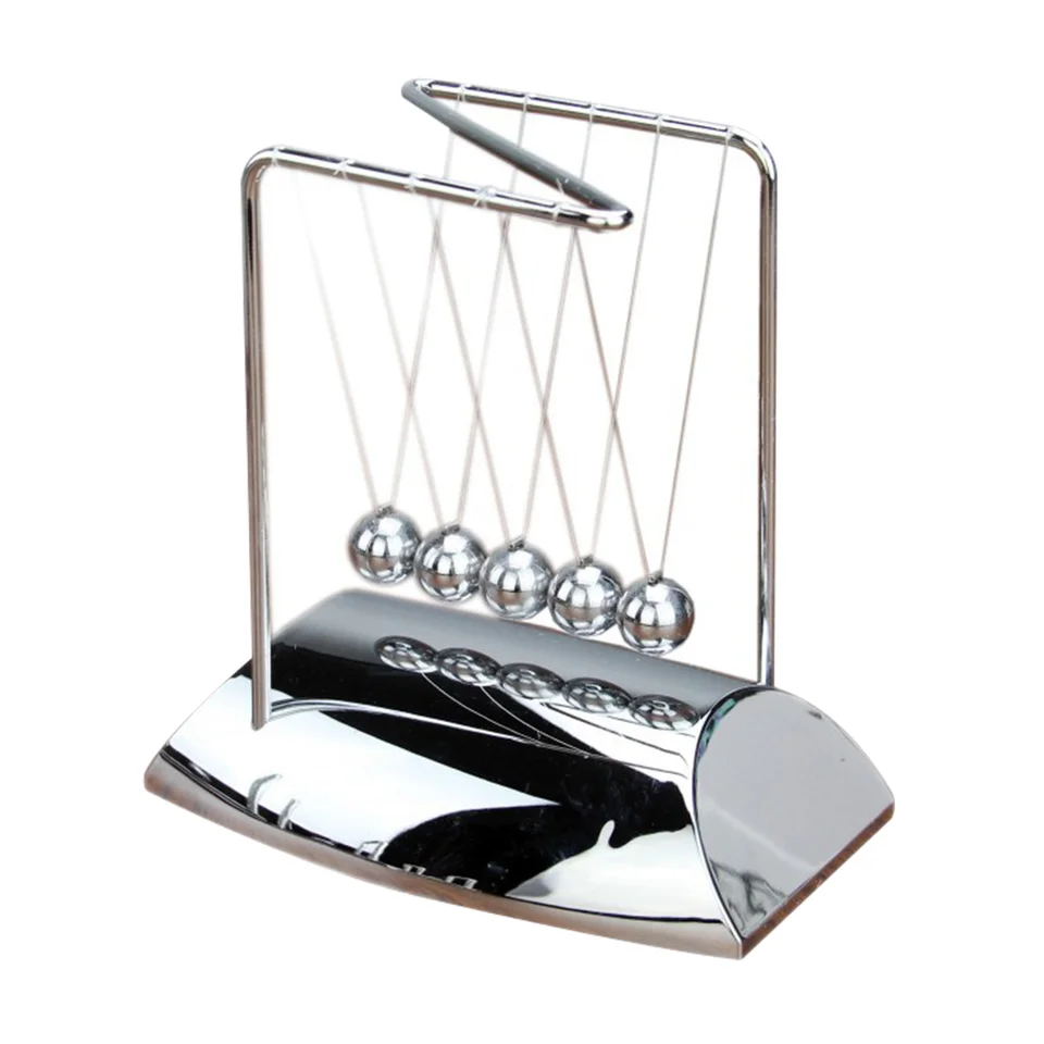 1PC Physics Science Desk zdobenie Balance Newton Cradle Newtons Science Craft Craft Pendulum Balls Desk Desk Perpetuálna fyzická dekorácia