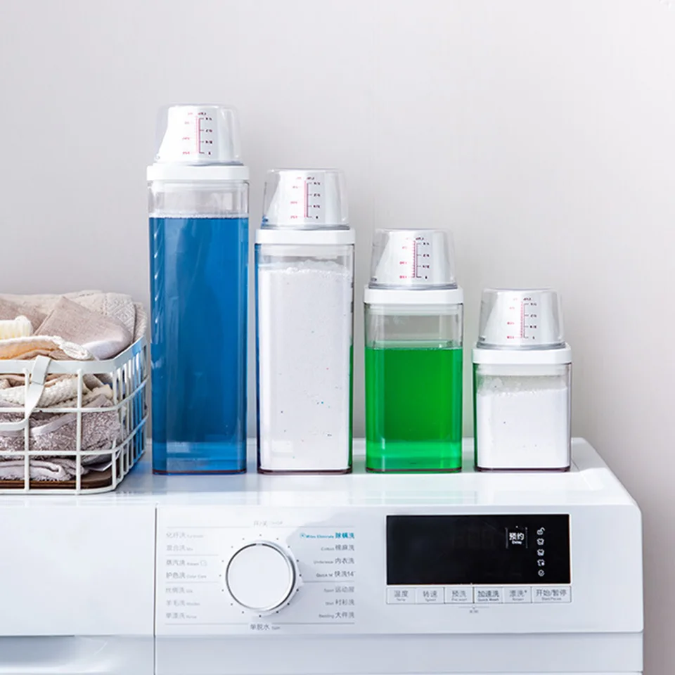 1pc plastová práčovňa umývanie práškových nádob na nádobu SOAP RIDENTS SKLADOVÉ VELO VEK PRE TREZPATION BIELNE PRIDRE DISPENSER