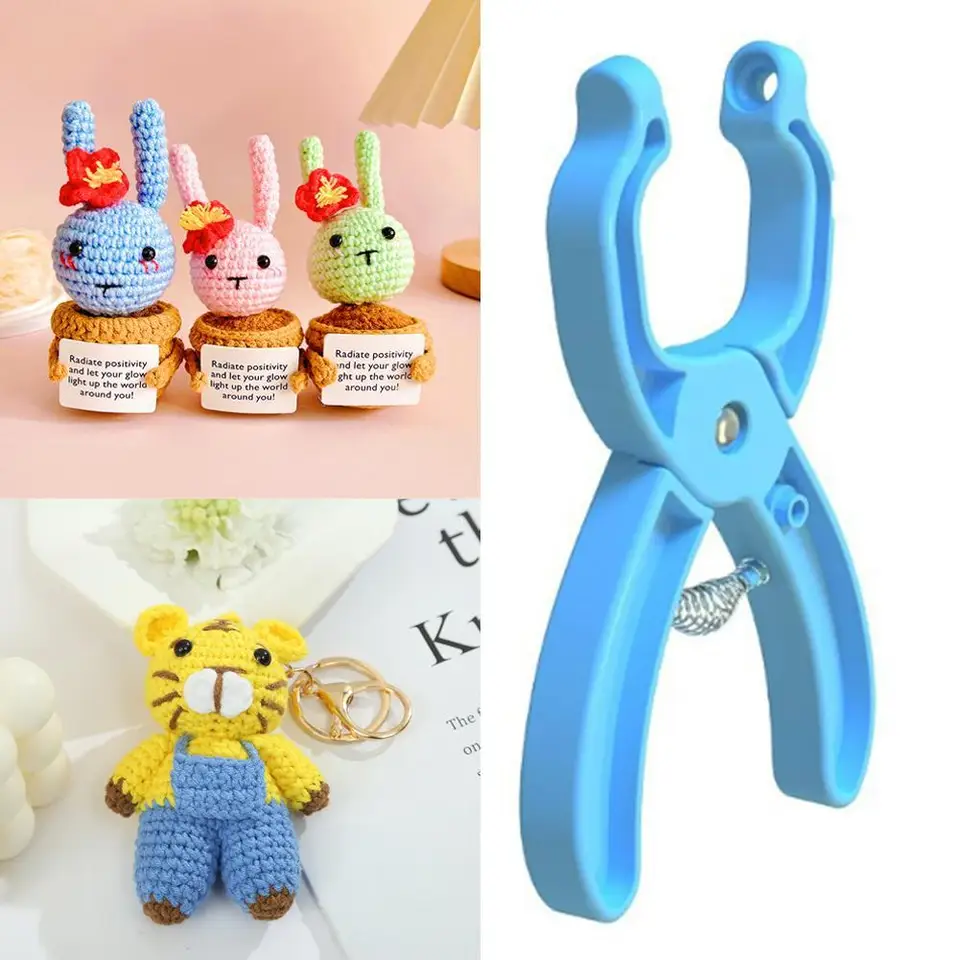 1PC pletenie háčkované bábiky bezpečnostné kliešte na očné kliešte háčkovanie očí Nástroj Rýchle plné zvieratá Zvieratá výroba dodávok pomocný nástroj