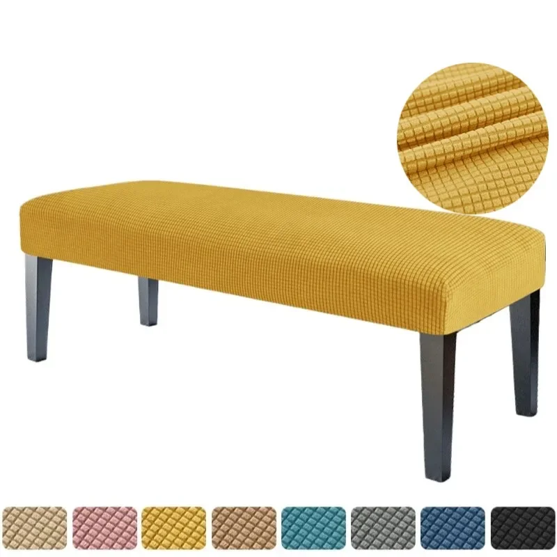 1PC Polar Fleece Lavička pokrývajúcu klavírnu stoličku Kryt Dlhá lavica sedadlo Case Furchet Protector pre spálňu Domov Hotel Decor
