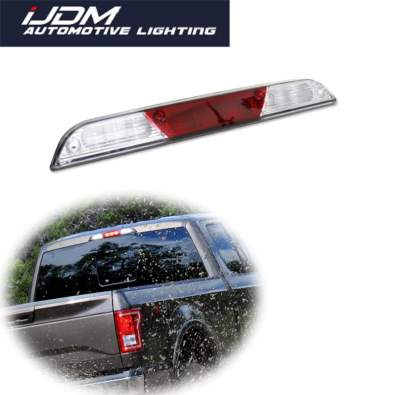 1pc pre Ford F-150 F-250 F-350 Ranger White & Red LED High Mount Tretia tretia brzdová stopka Zostupná zostava Zostava Zostava Zostava RECORLE LIGHLE SVETLO