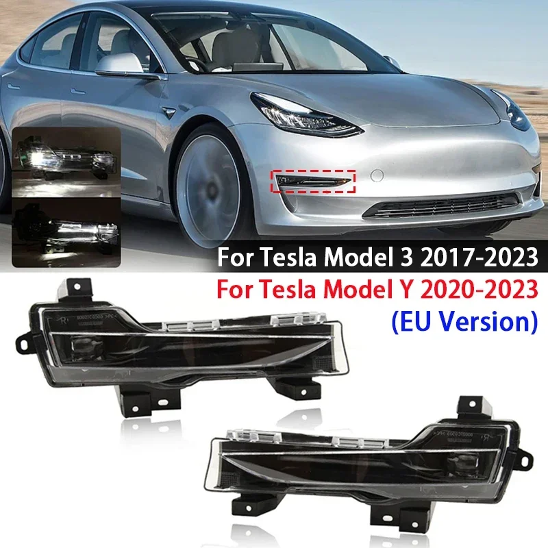 1pc predné hmlové svetlo predné hmlové svetlo Denné svetlo pre Tesla Model 3 2017-2023/Model Y 2020-2023 (verzia EÚ)