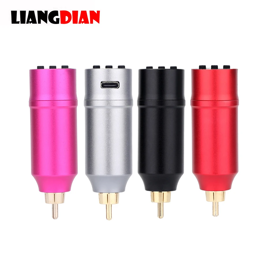 1pc prenosné mini bezdrôtové tetovanie napájacie banky pre Rocket Rotary Tattoo Pen RCA Socket Nabíjateľné napájacie napájanie Tatu