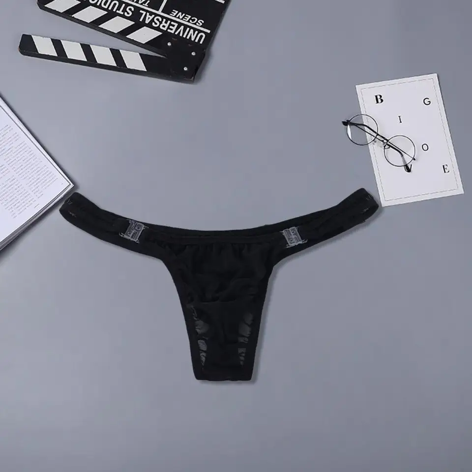 1pc priateľské k pokožke Men Rifes Priedušné rýchle suché mäkké spodné spodky potápané polyesterové muži G-Strings s prackou pre mužov