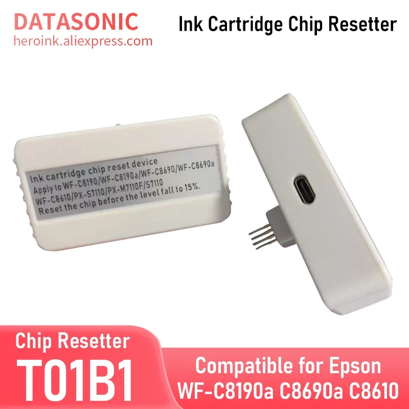 1PC Resetter kazetového čipu pre Epson WF-C8190A WF-C8690A WF-C8190 WF-C8610 PX-S7110 PX-M7110F PX-S7110 RESET TLAČNÉ
