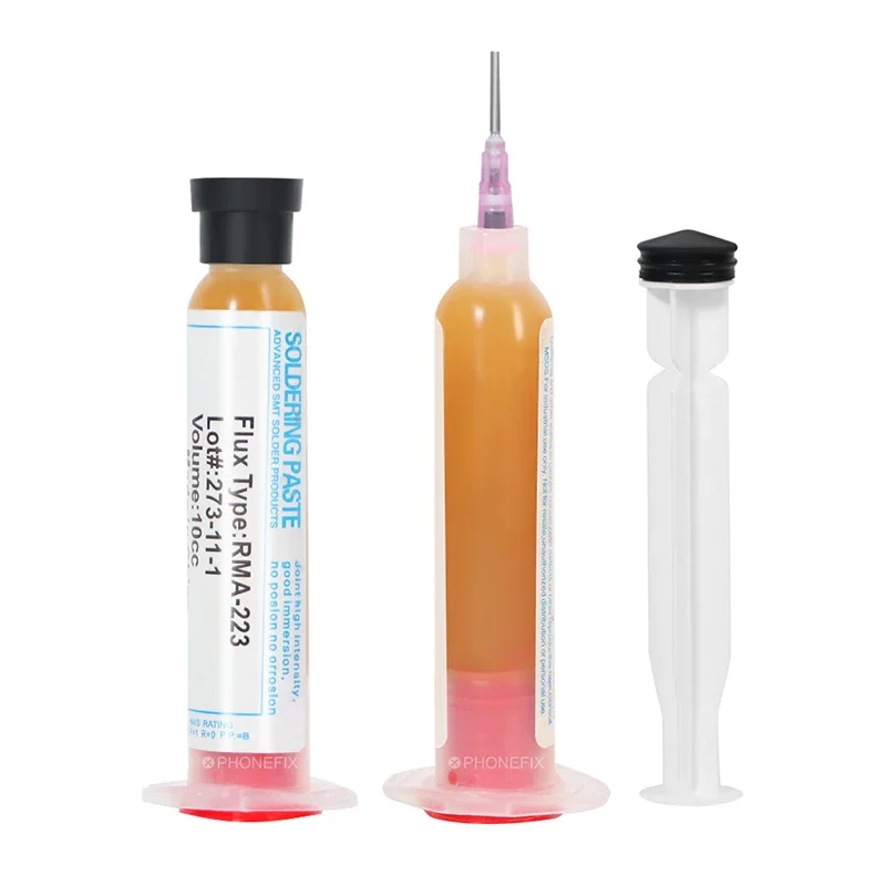 1PC RMA-223 Spájka Paste 10 ccm na ihlovú trubicu Spájku Olej Environmentálne priateľské pre BGA, opravu CSP a opravu guľôčok