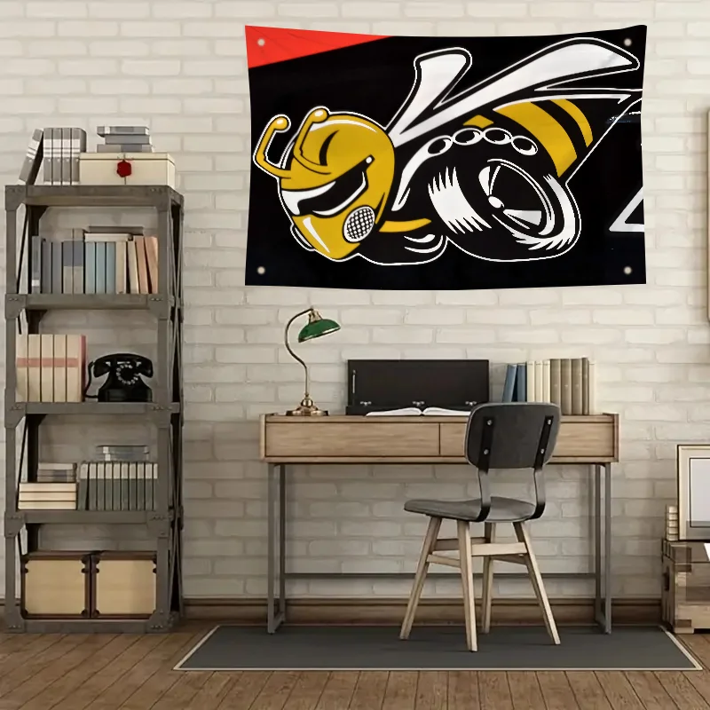 1pc Rumble včela Hemis Power Car Flags and Banners Four Outs Flag Polyester Outdoor Decor Room estetika