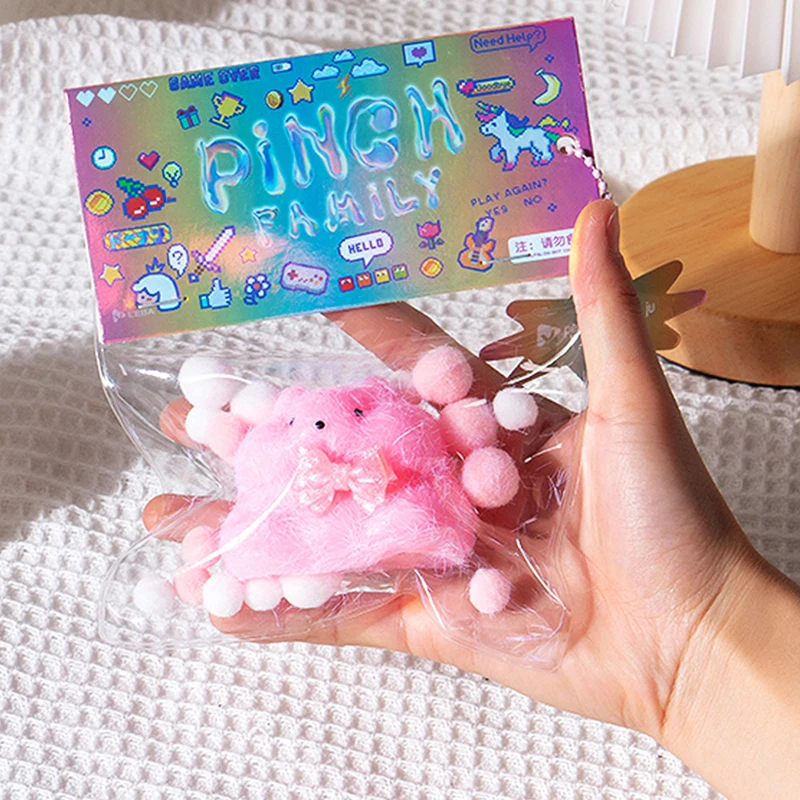 1pc ručne vyrobený TPR Mini Kawaii plyšový roztomilý malý škrečok Stres Stres Stres Relify pomaly odskočenie hračky