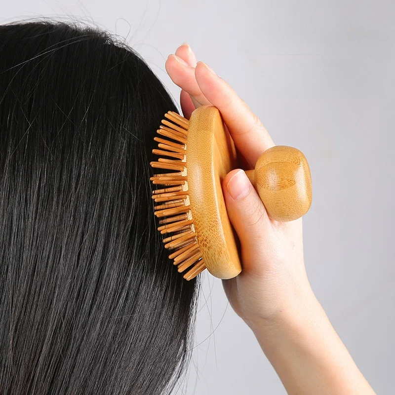 1pc ručný vzduchový vankúšový masáž Masáž prenosný masáž pokožky kefy Ant-Static Acupoint Meridian Brush Massager Massager Relaxer