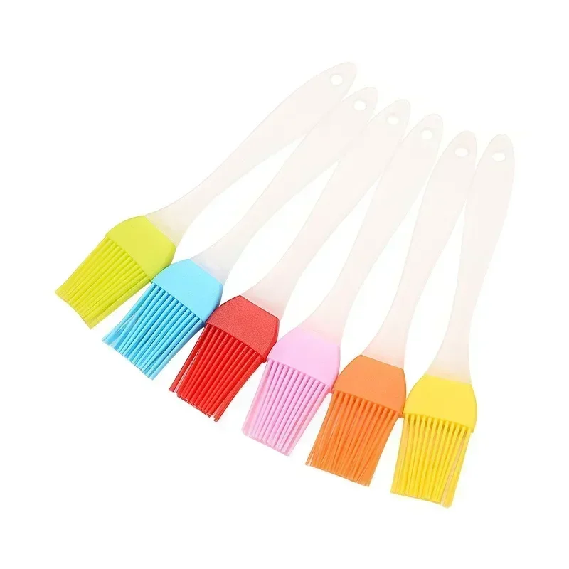 1PC Rôzne farby dostupné silikónové kefové kefy Brush PP PP Rukoväť kefy Food Grade Silikónová kefka
