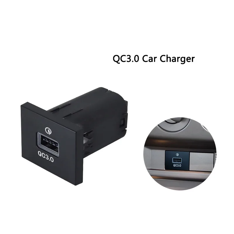 1pc rýchle nabíjacie cigarety Zapaľovač auta nabíjačku QC3.0 USB Rozhrania zásuvky rýchla nabíjačka automobilu pre Ford Focus 04-10