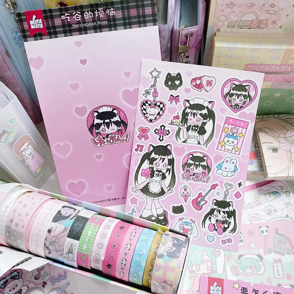 1PC Scrapbook Material Sticker Dekoratívne kancelárske potreby DIY Arts Crafts Album Deco Sticker Journal Planner Card Sticker
