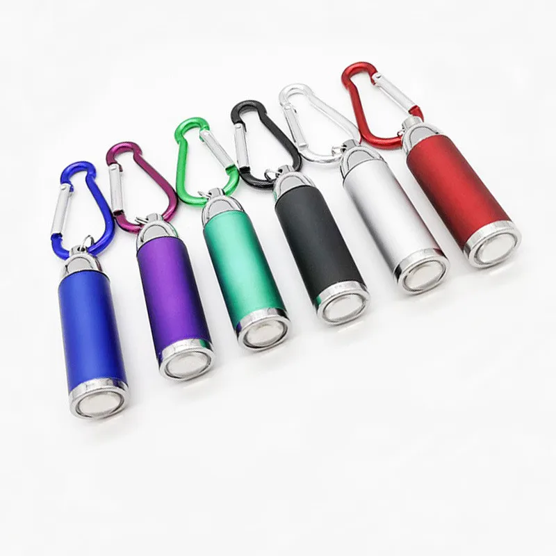 1pc silné svetlo malé baterky napájané kempingové svetlá kľúča Kľúčenky Torch Mini nepremokavé baterky prenosné vrecko na lampu