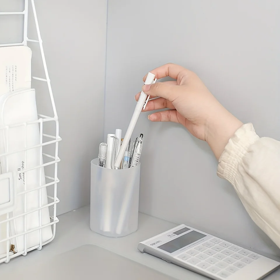 1PC-Simple Desktop Container Pen Container Make-up Brush StationeryContainer