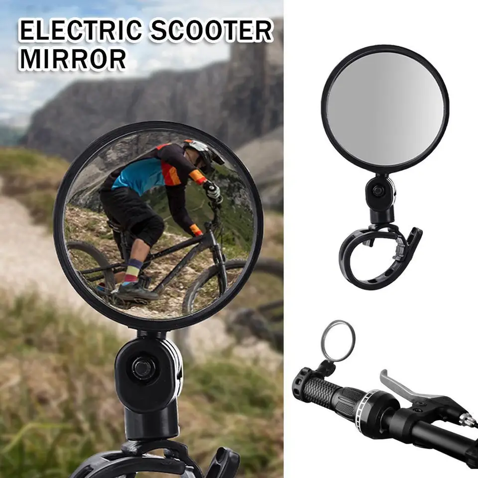 1pc spätné zrkadlo bicyklov 8 cm konvexné zrkadlo REFLECTOR REFLEKCIU pre SCOOTER Xiaomi späť pre deväťbot bicykle H4Z7