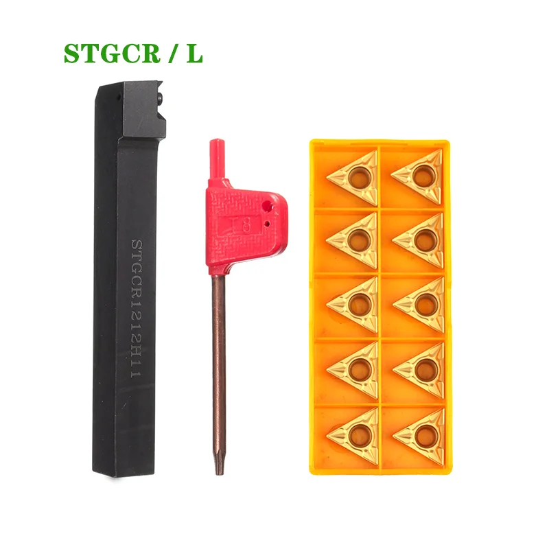 1pc STGCR1212H11 STGCR1616H11 STGCR1616H16 STGCL 1212H11 1616H11 Lathe Ostruha nástroje STGCR externý držiak nástrojov pre TCMT vložky