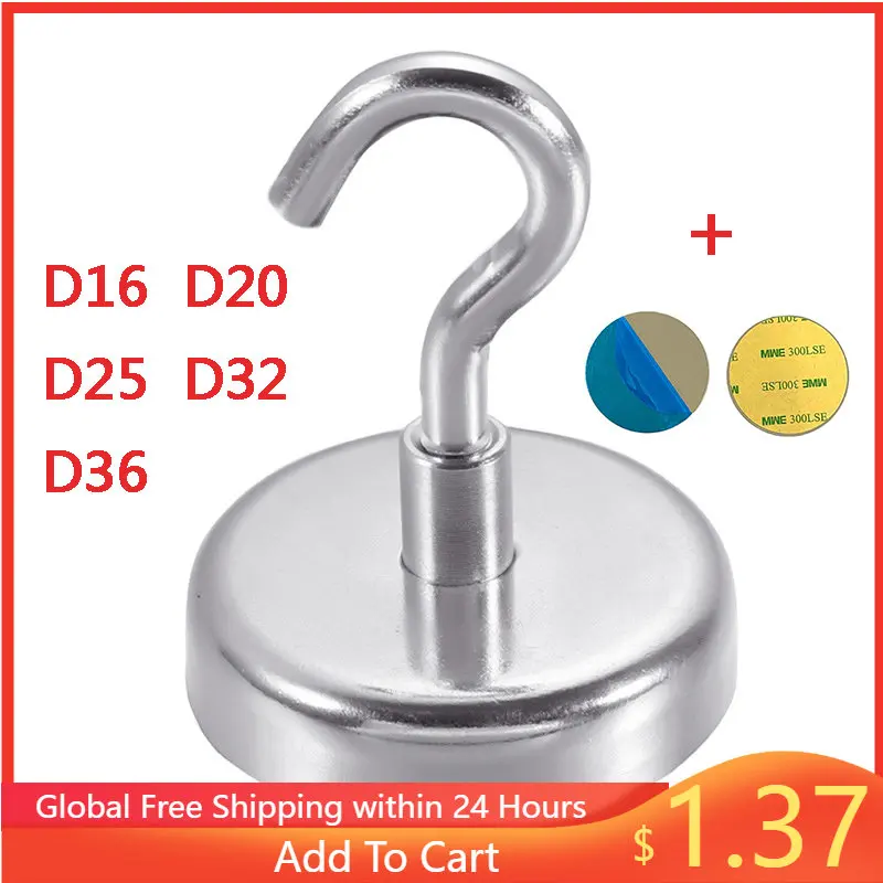1PC Strong Neodymium Magnet Háči