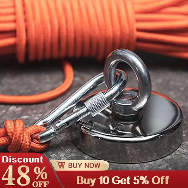 1pc super noodymia rybárske magnety rybárske záchranné magnety háčiky okrúhle silné magnetické záchranné magnet
