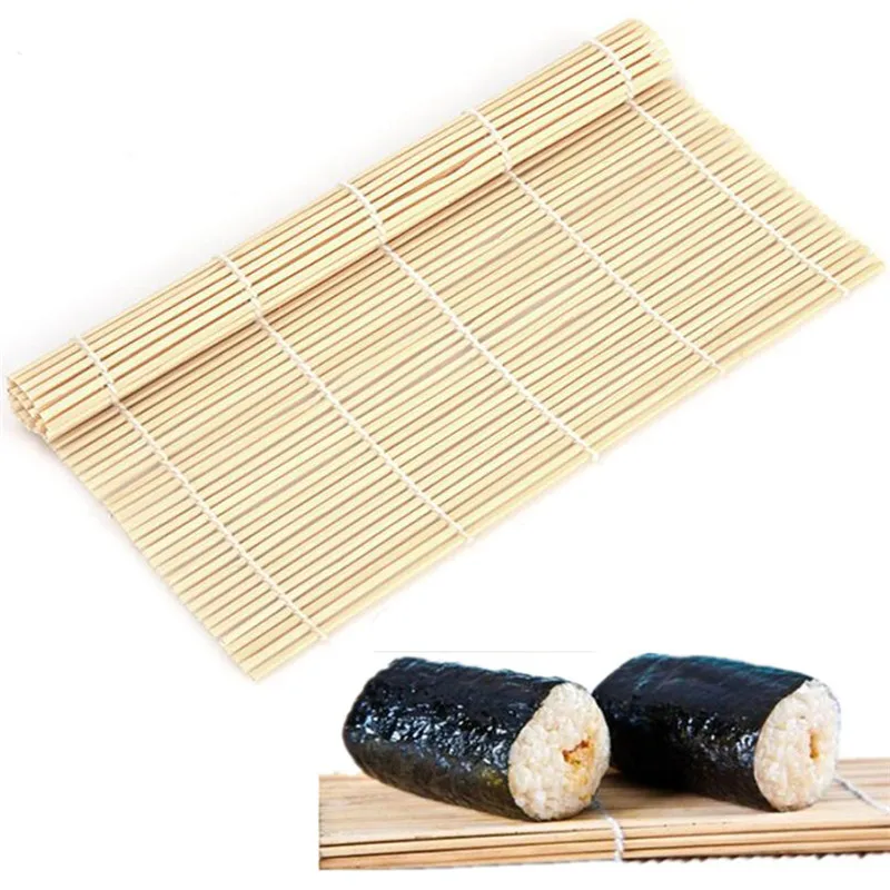 1pc sushi bambus valcovacie rohože japonské ryžové pádla náradie ryžové plesne výrobca valček kuchyňa DIY doplnky