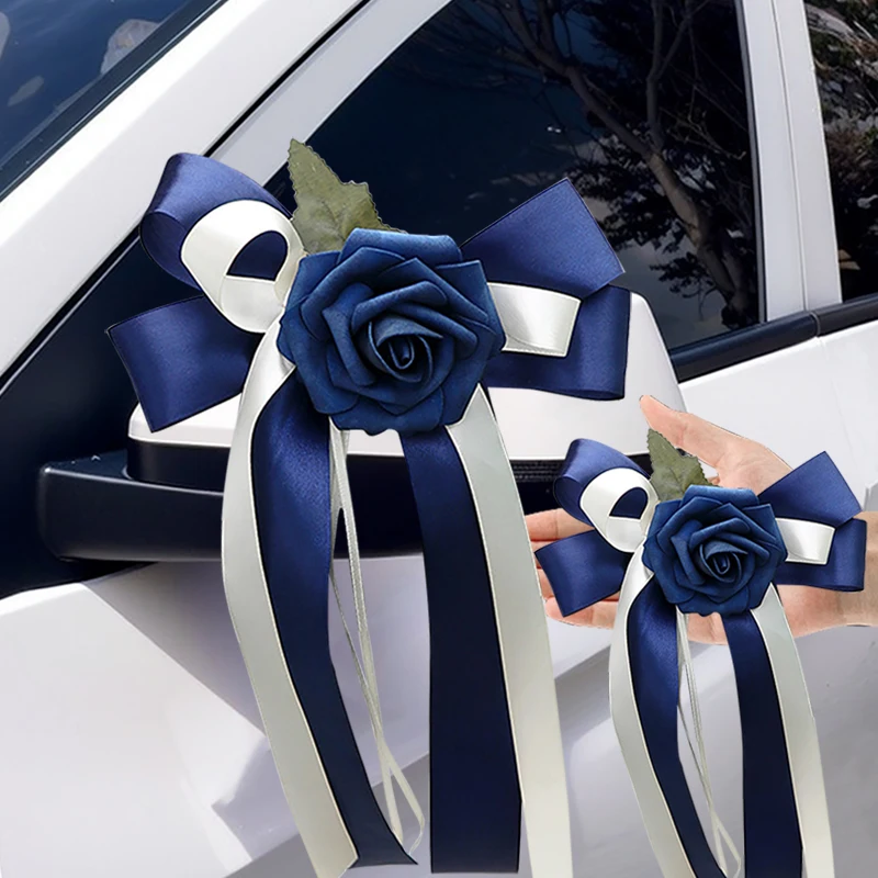 1PC Svadobné auto spätné zrkadlo Decorácie
