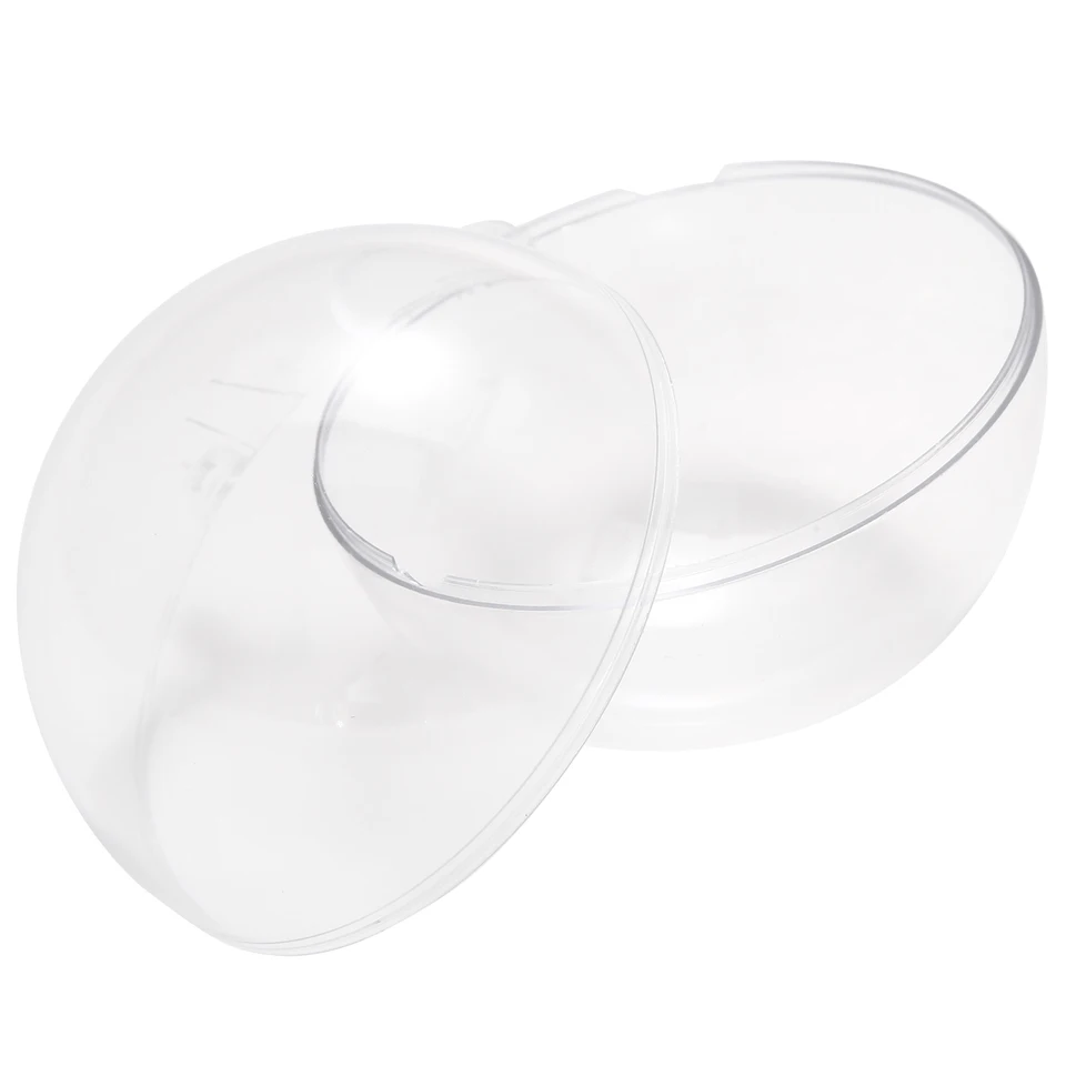 1PC Svadobný vianočný trosk zavesenie dekorácií lopta priehľadná otvorená plastová čistá ozdoba pre deti DIY Party Dodávky 8 cm