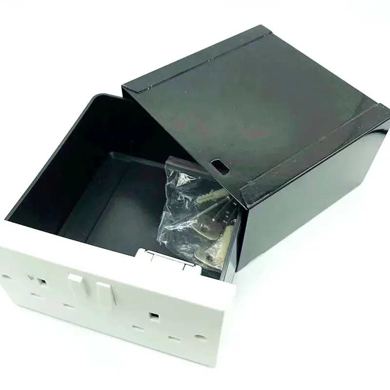 1pc súkromné ​​peniaze Imitácia Imitácia dvojitá zásrčka na stenu Diversion Box Secure Secure Secret skryté skryté bezpečné náradie