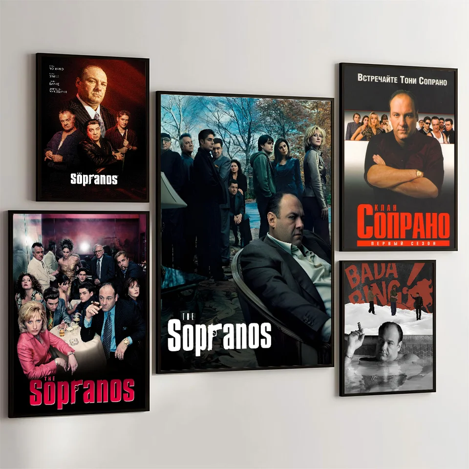 1PC T-S-Sopranos Plagát film Sticky Plagáty retro kraft papierová nálepka DIY Izba Bar Cafe Estetic Art Wall Painting
