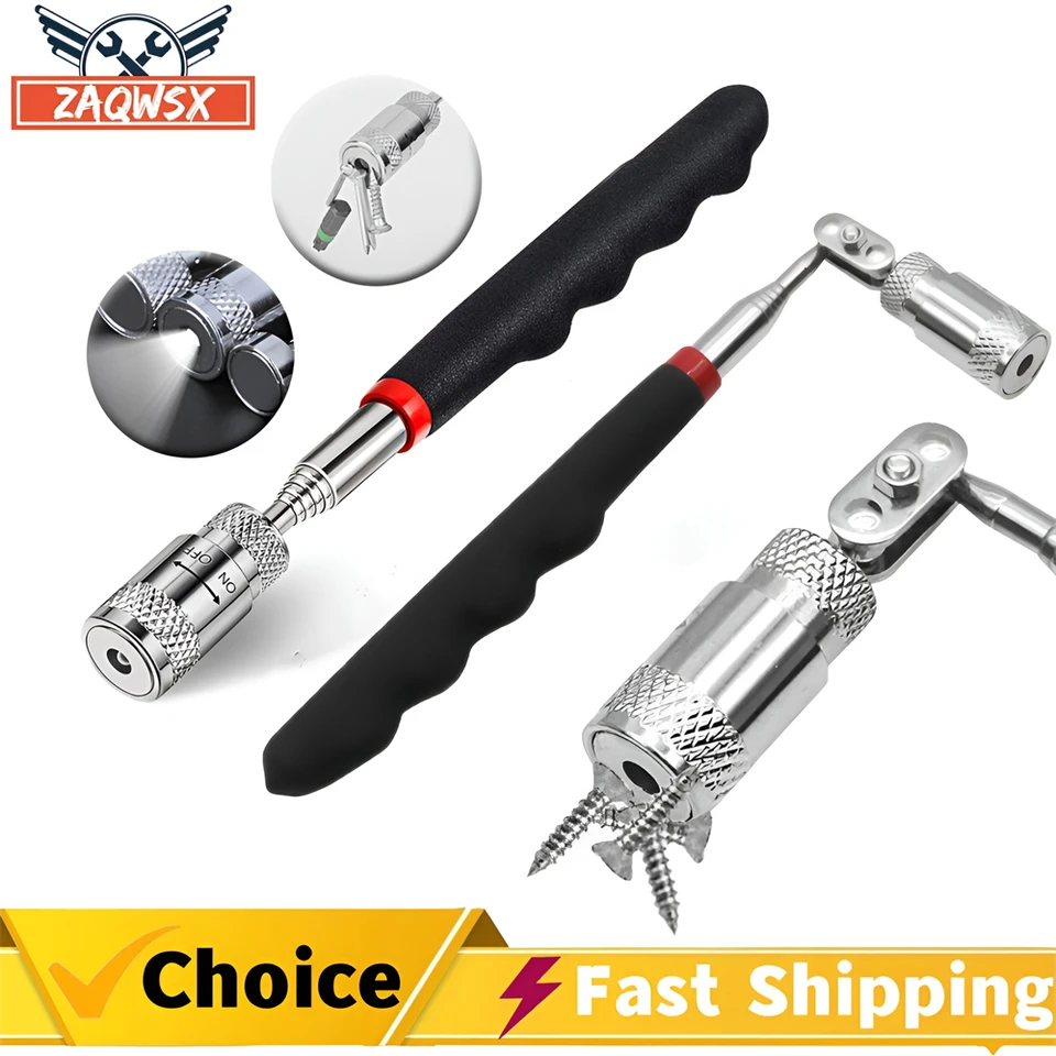 1PC Teleskopické magnetické pero Metalworking Handy Tool Magnet Kapacita na vyzdvihnutie matice nastaviteľná pickup tyčinka Mini pero