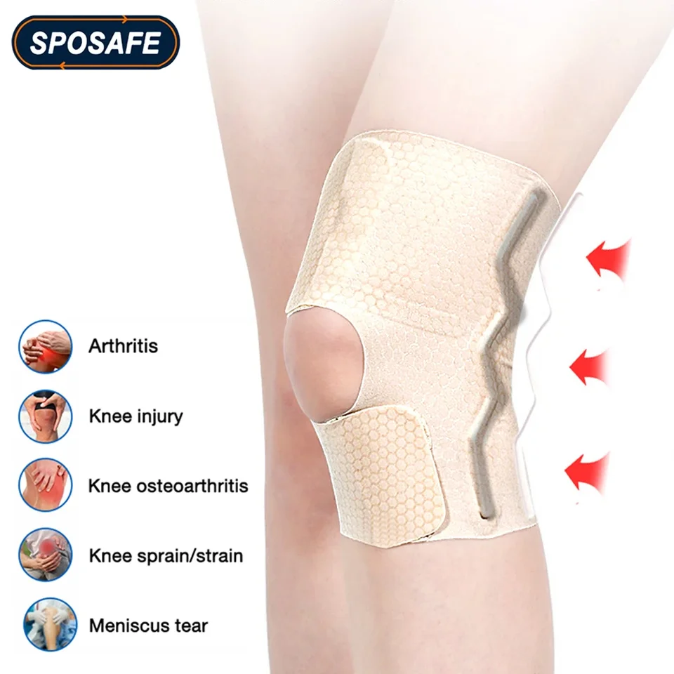 1pc tenké kolenné kompresné koleno podpora rukávy s patellou gélovou podložkou a bočným stabilizátorom - Meniscus slza, artritída, bolesť kĺbov