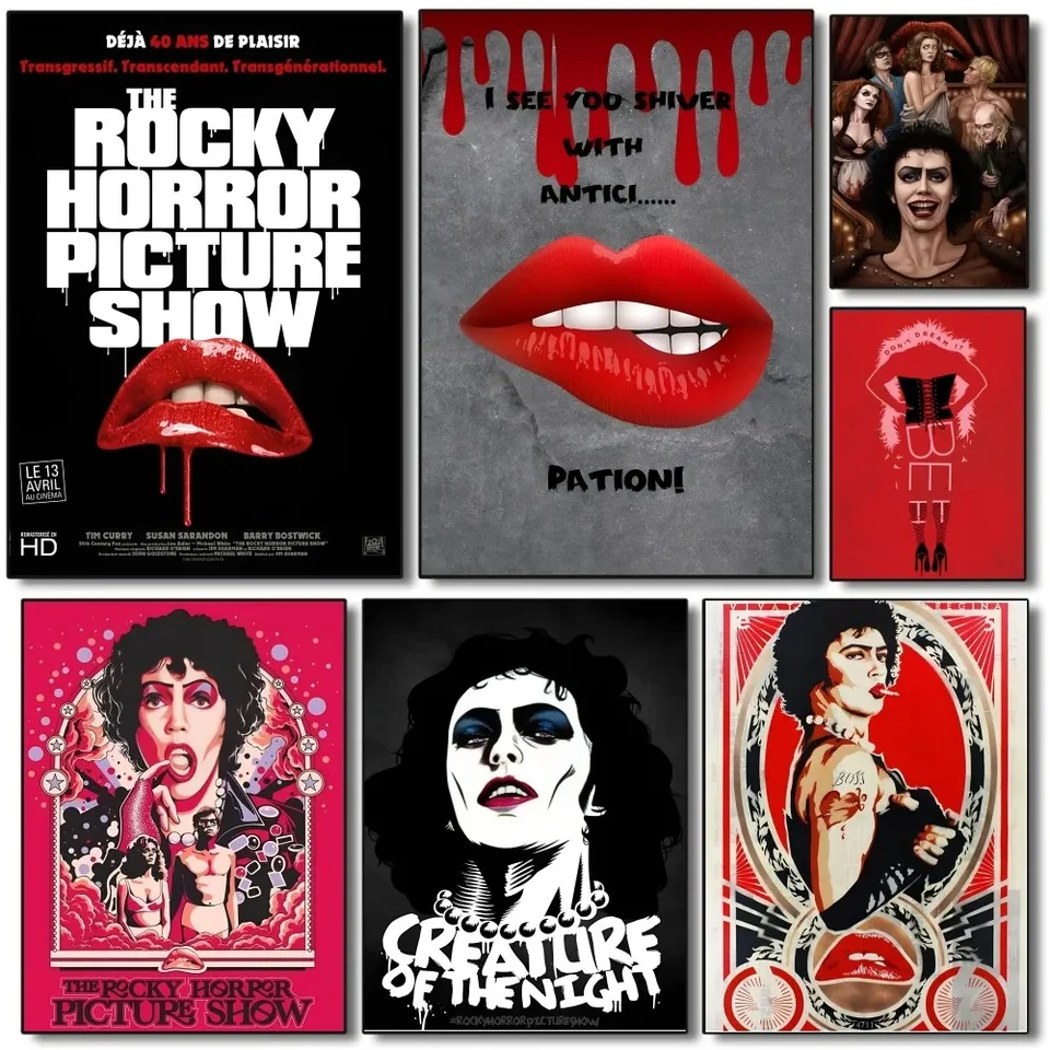 1PC The Rocky Horror Picture Show Movie Plagát Papier Print Domov obývacia izba Spálňa Vstupný bar reštaurácia Cafe Art Painting