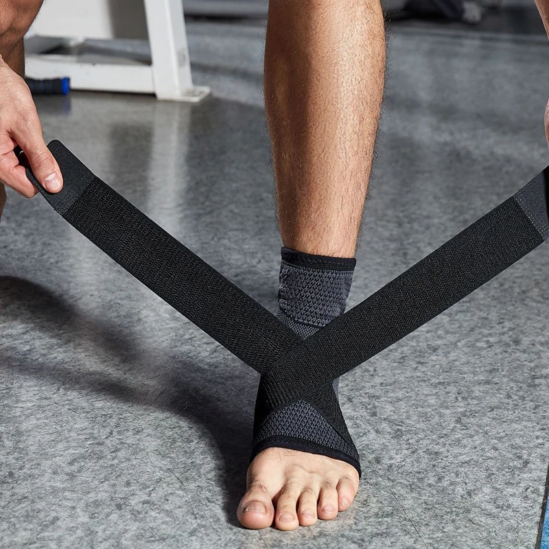 1pc tlakový obväz Bandage Ankle Protector Sport Anklet Podporuje nohy nylon pletené pletené elastické basketbalové basketbalové basketbal