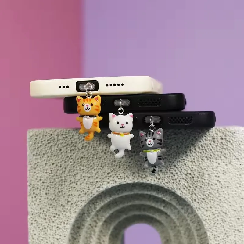 1pc tri farby roztomilých príslušenstva pre mačku Dust Plug Dodič