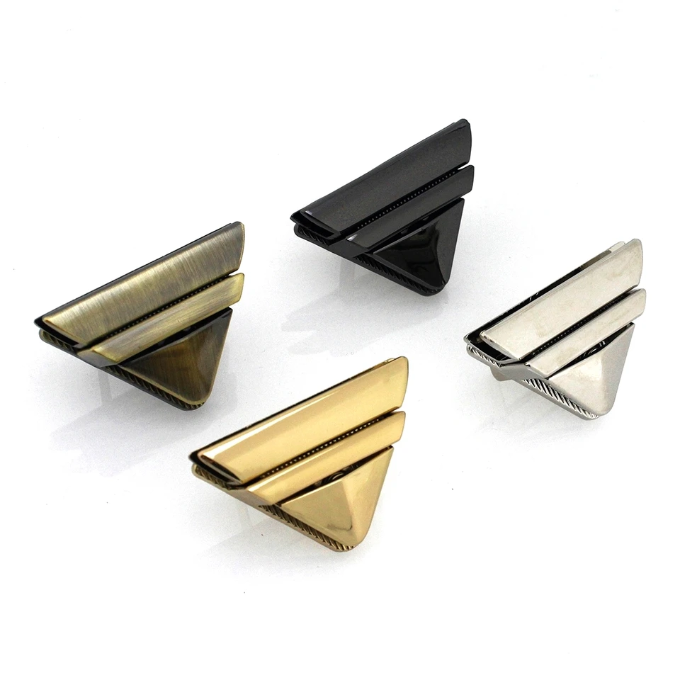 1pc Triangle Bag Stlačte tlačový spínač Spínač jazyka Uzatváracia spona spona pre kožené remeselné vrecká Časť kabelka príslušenstvo