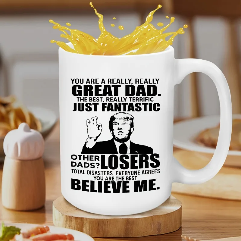 1PC Trump hrnček 15oz veľký šálka kávy