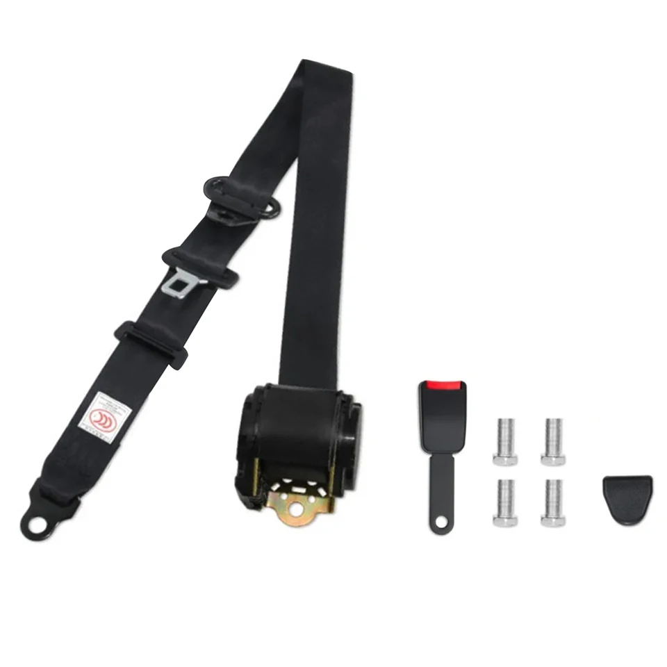 1pc univerzálny stiahnuteľný 3 -bodový autosedací pás