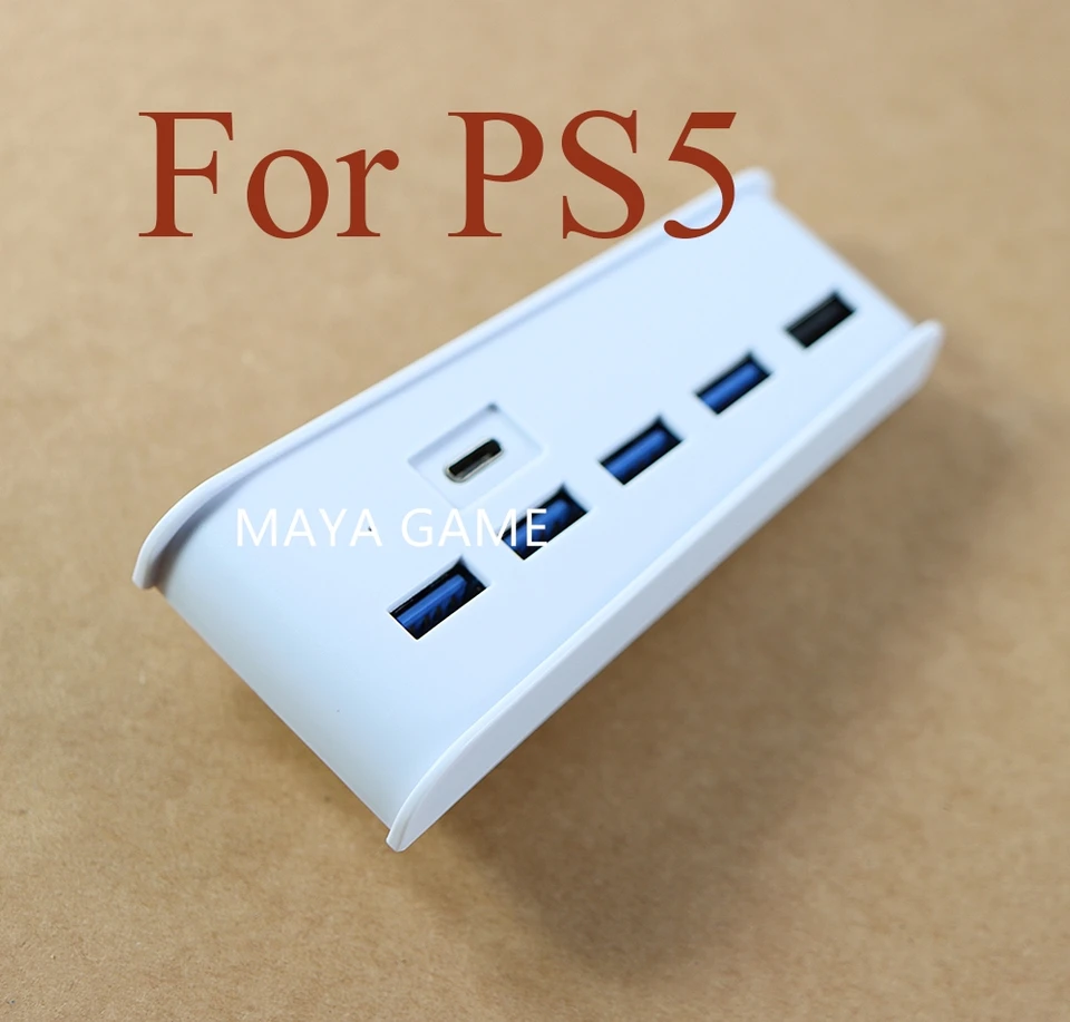 1pc USB Hub 6 v 1 USB Splitter Expander Hub Adapter s 5 USB A + 1 porty USB C pre PlayStation 5