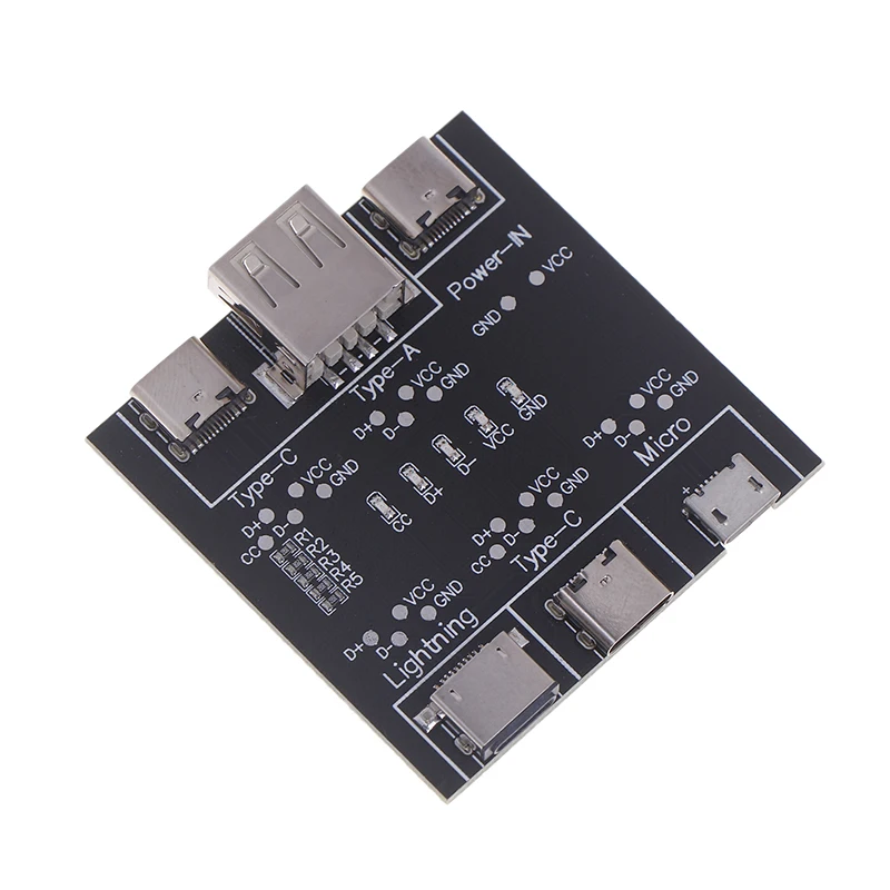 1PC USB káblové dátové riadky testovacej dosky Káblová doska káblového kábla USB Tester Short Of-Of-off Switching pre nástroj Typ-C Testova doska nástroja