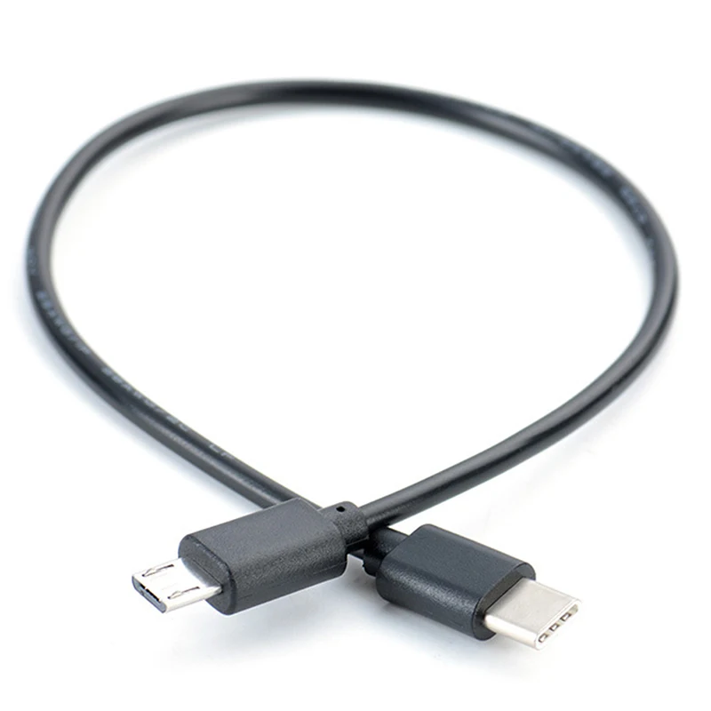 1pc USB Typ C Micro 5 Pin B Konvertor zástrčky OTG OTG Dátový kábel pre mobilné telefóny 30 cm