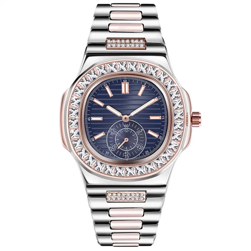 1pc / veľa mužov Značka hodinky strieborná módna zliatina Hip Hop Diamond Quartz Luxury Watch SSS Supply Montres de Marque de Luxe