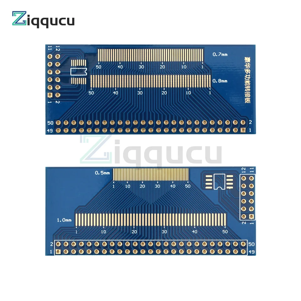 1pc viac 0,5/0,7/0,8/1,0 mm tón TFT LCM LCD adaptér doska FPC-50